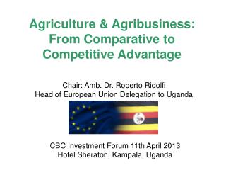 Agriculture & Agribusiness: From Comparative to Competitive Advantage