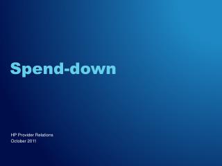 Spend-down