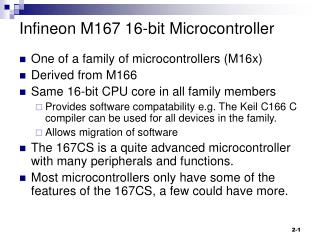Infineon M167 16-bit Microcontroller