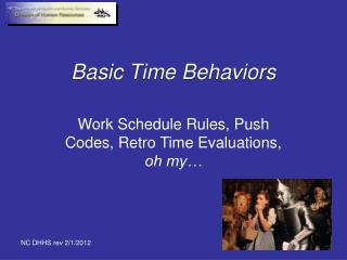 Basic Time Behaviors