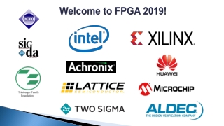 Welcome to FPGA 2019!