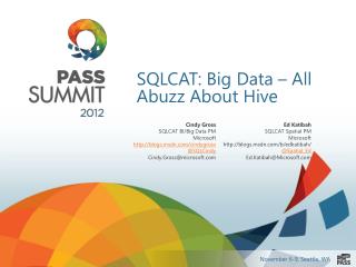 SQLCAT: Big Data – All Abuzz About Hive