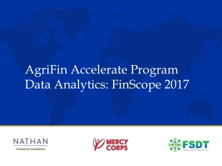 AgriFin Accelerate Program Data Analytics: FinScope 2017