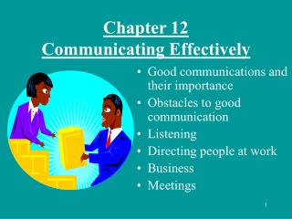 Chapter 12 Communicating Effectively