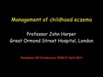 Management of childhood eczema