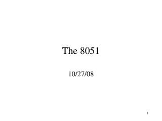 The 8051