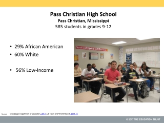 Pass Christian High School Pass Christian, Mississippi 585 students in grades 9-12