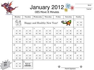 January 2012 OES Move It Minutes