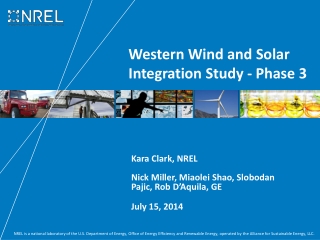 Western Wind and Solar Integration Study - Phase 3