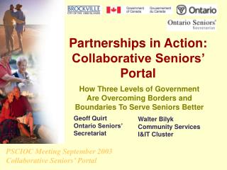 Partnerships in Action: Collaborative Seniors’ Portal