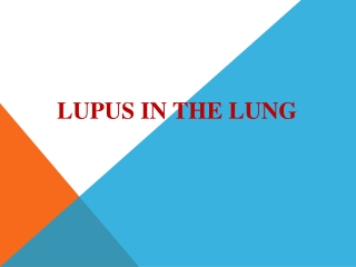 Lupus in the Lung