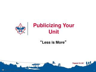 Publicizing Your Unit