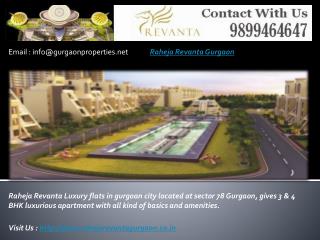 Raheja Revanta Luxury apartments in gurgoan