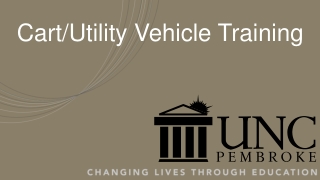 Cart/Utility Vehicle Training