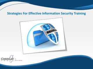Strategies for Effective Information Security Training