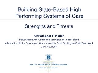 Building State-Based High Performing Systems of Care