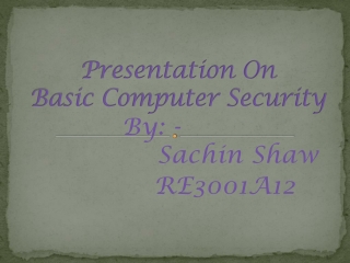 Presentation On Basic Computer Security