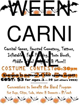 WCS PTO HALLOWEEN CARNIVAL October 24 th 5-8pm aaaaaaaaaaaaaaaaaaaaaaaaaaaaa