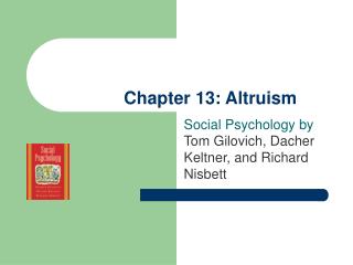 Chapter 13: Altruism