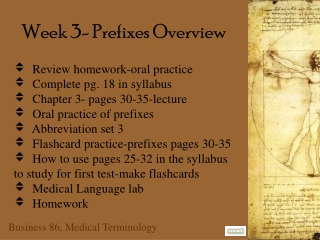 Week 3- Prefixes Overview