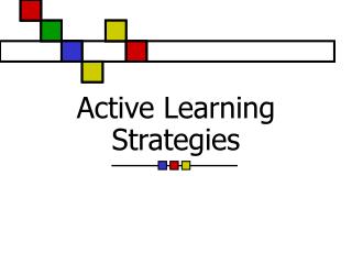 Active Learning Strategies