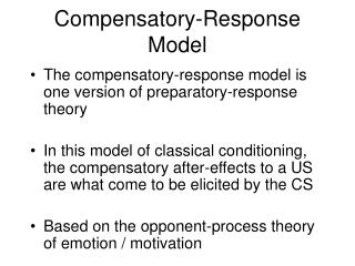 Compensatory-Response Model