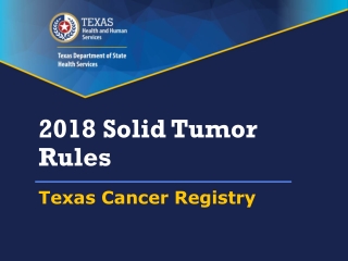 2018 Solid Tumor Rules
