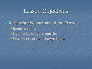 Lesson Objectives