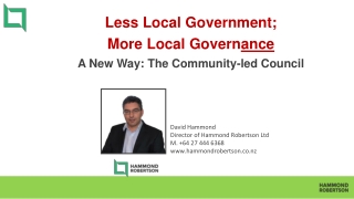 David Hammond Director of Hammond Robertson Ltd M. +64 27 444 6368 hammondrobertson