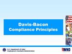 Davis-Bacon Compliance Principles