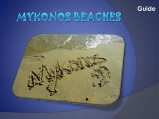 Mykonos beaches