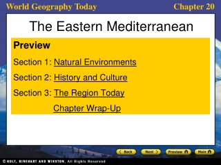 The Eastern Mediterranean