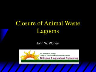 Closure of Animal Waste Lagoons