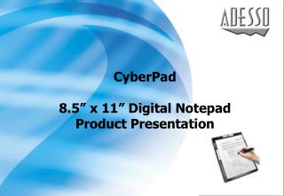 CyberPad 8.5” x 11” Digital Notepad Product Presentation