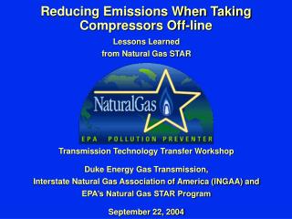 Reducing Emissions When Taking Compressors Off-line