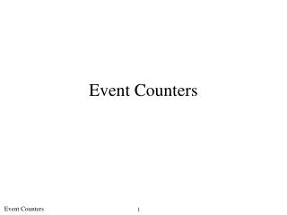 Event Counters