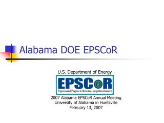 Alabama DOE EPSCoR
