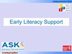 Early Literacy Support