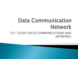 Data Communication Network