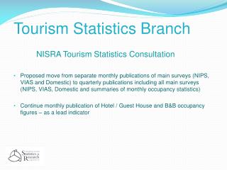 Tourism Statistics Branch