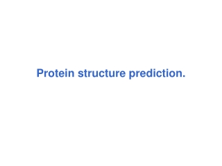 Protein structure prediction.