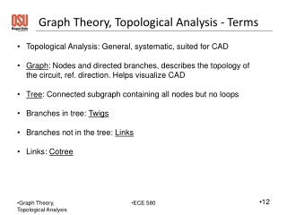 Graph Theory, Topological Analysis