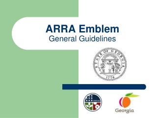 ARRA Emblem General Guidelines
