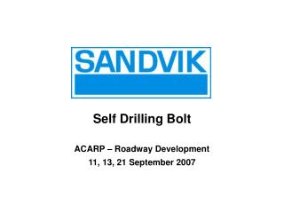 Self Drilling Bolt