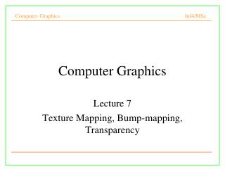 Computer Graphics