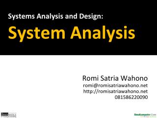 analysis systems system