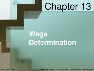 Wage Determination