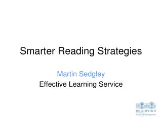 Smarter Reading Strategies