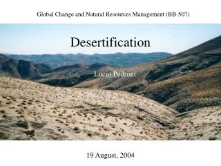 Desertification