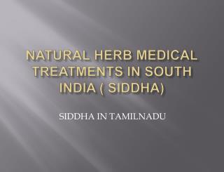 NATURAL HERB MEDICAL TREATMENT